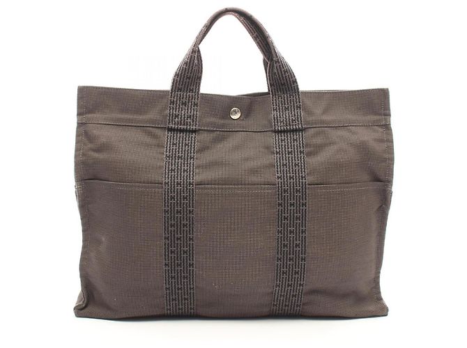 Hermès Borsa Tote Hermes Herline MM Marrone