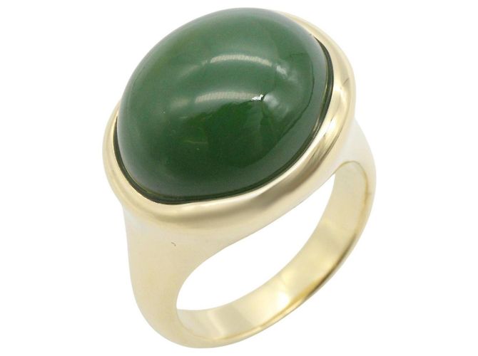 Autre Marque Anillo Tiffany & Co. Elsa Peretti de nefrita Dorado Verde