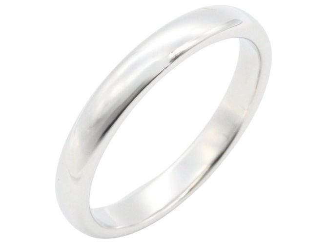 Autre Marque Tiffany & Co. Platinum Stacking Band Ring Silvery