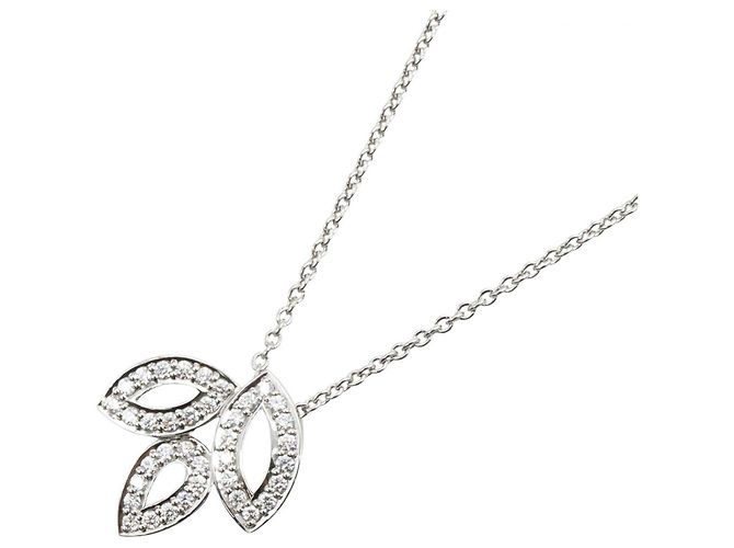 Harry Winston Lily Cluster Mini Halskette Silber