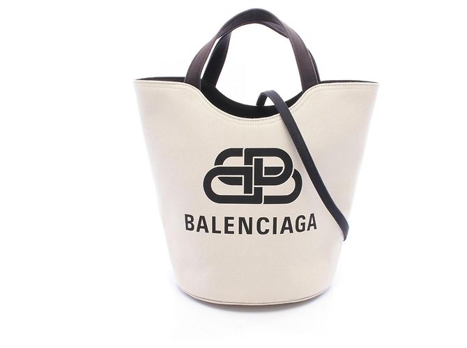 Borsa Tote Balenciaga Wave Medium 2-Way Nero Crudo