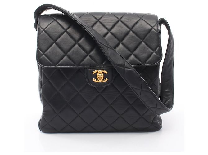 Sac à main Chanel Matelassé double face Noir