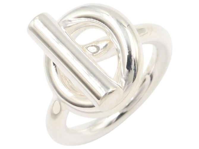 Ring Hermès Anello a Fascia Hermes Echappé Silver 925 Argento