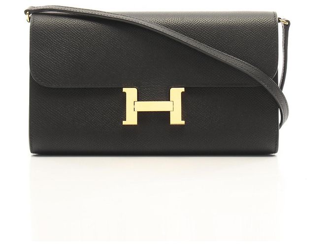 Hermès Hermes Constance Long To Go Handtasche Schwarz