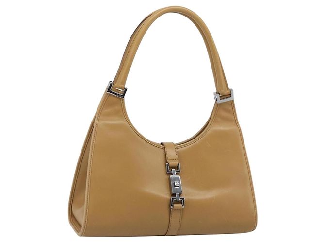 Gucci Jackie O Leather Medium Beige