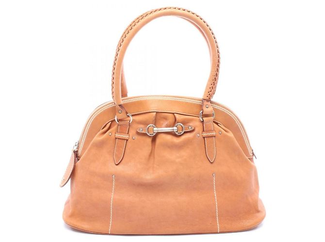 Christian Dior Lederhandtasche Braun