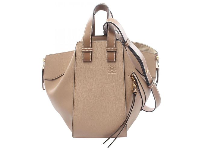 Sac à main 2-Way Loewe Hammock Small Marron Beige