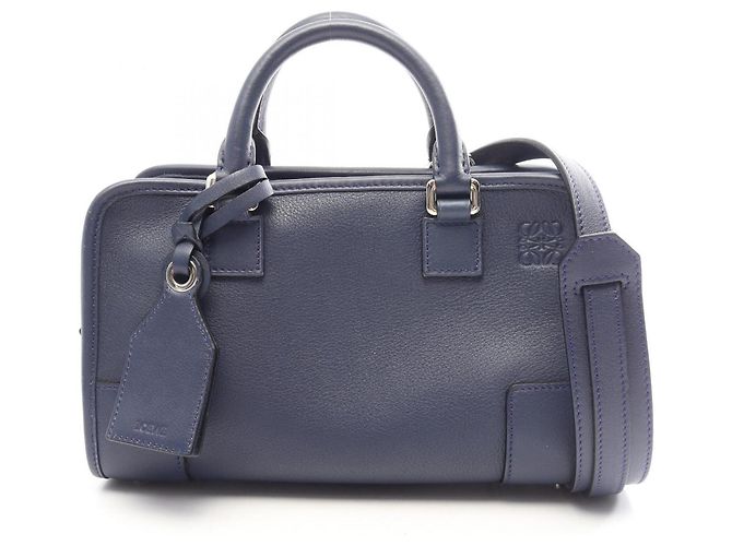Bolsa de Mão 2-Way Loewe Amazona 23 Azul marinho
