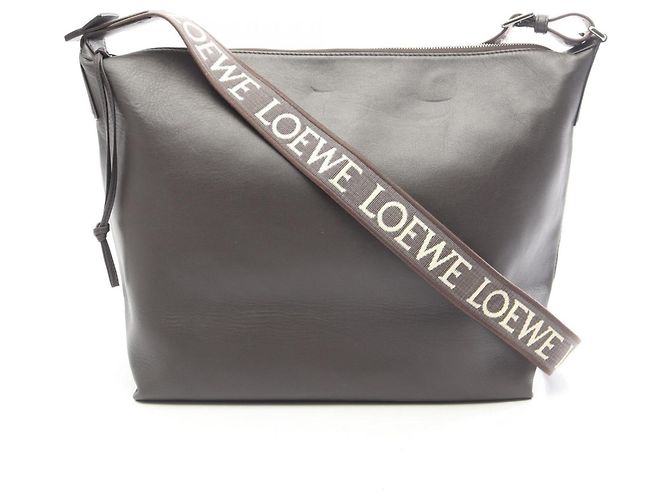 Loewe Cuby Regular Schultertasche Braun