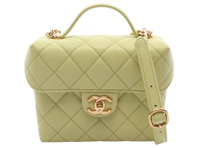 Petit sac vanity Chanel Matelassé Vert