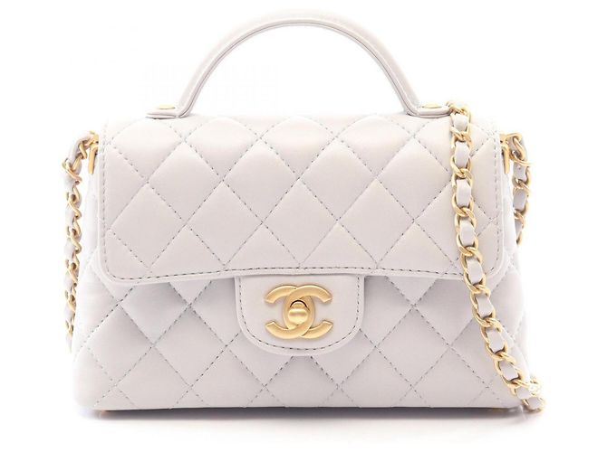 Chanel Matelassé Gray Handtasche Braun