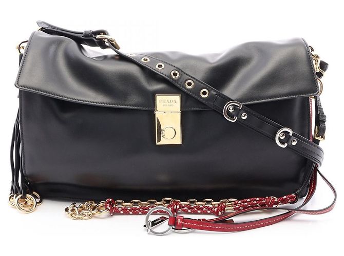 Sac à épaule Large Soft Sound Prada Noir