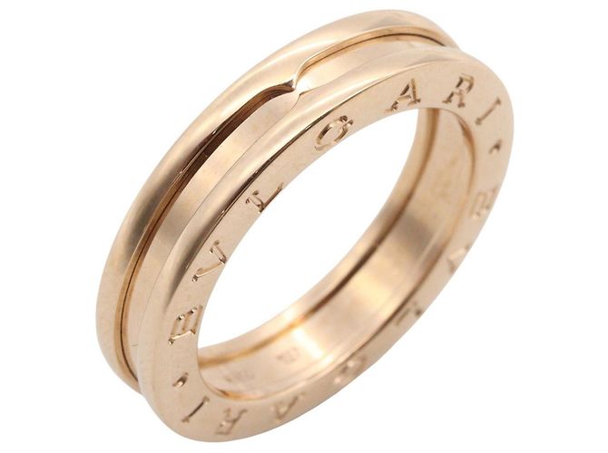 Bulgari Bvlgari 18K Pink Gold B-zero1 Band Ring Golden