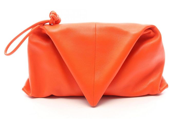 Sac Second Triangle Bottega Veneta Orange