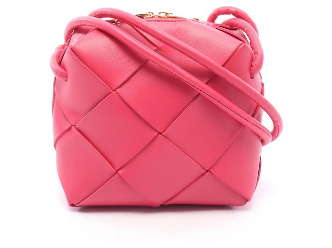 Bottega Veneta Mini Cassette Camera Bag Rose