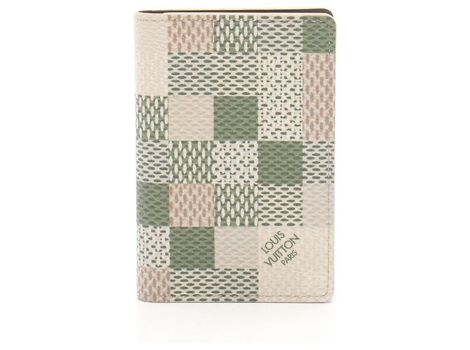 Organizer Louis Vuitton Khaki Multi-color Card Case Multiple colors