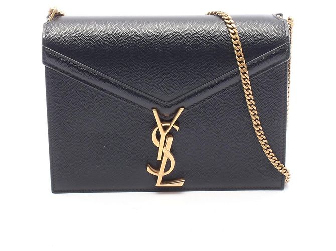 Borsa a tracolla in pelle nera Yves Saint Laurent Nero