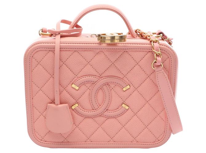 Borsa Vanity Chanel CC Figley Rosa