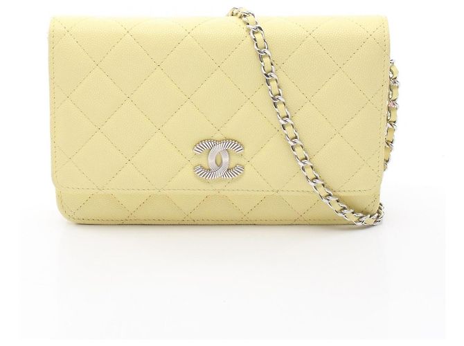 Borsa a tracolla Chanel Cruise Matelassé Giallo