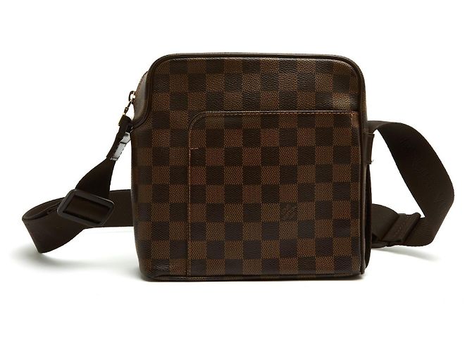 Louis Vuitton Bolsa de Ombro Olav PM Damier Ebene Marrom