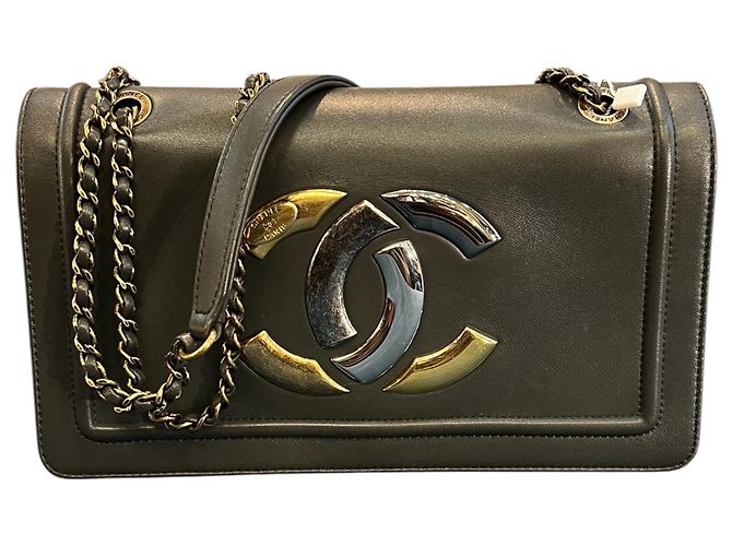 2017 Chanel Lambskin CC Antico Flap Handbag