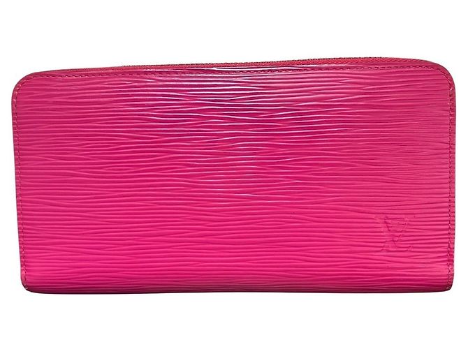 Louis Vuitton Epi Leather Zippy Wallet Pink