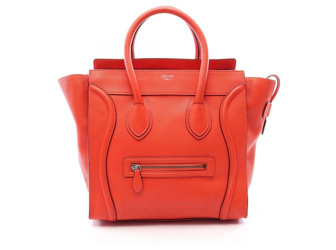 Céline Borsa a mano Celine Luggage Mini Shopper Rosso