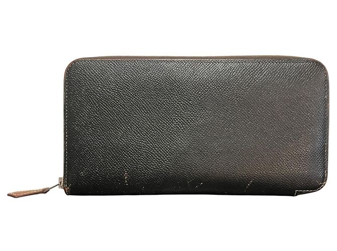 Hermès Hermes Azap Silk Long Wallet in Black Epsom Leather