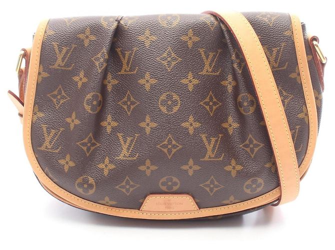 Louis Vuitton Menilmontant PM Handtasche Braun