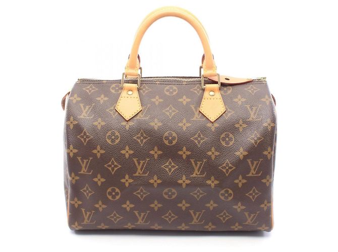 Bolsa de mão Louis Vuitton Speedy 30 Marrom Monograma