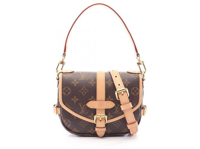 Sac à main Louis Vuitton Saumur BB Monogram Marron Monogramme