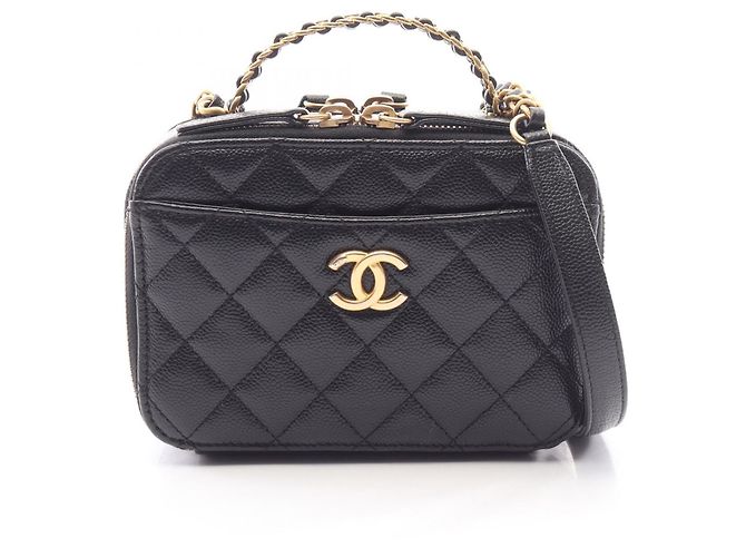 Sac Vanity Chanel Matelassé Noir