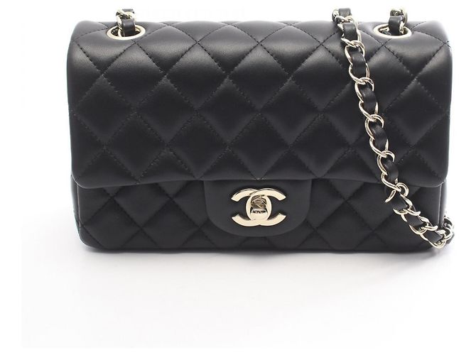 Sac à épaule Chanel Mini Matelassé 20 Noir
