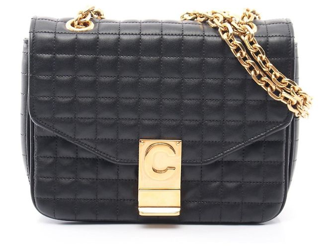 Céline Bolsa de Ombro Celine C Small Preto