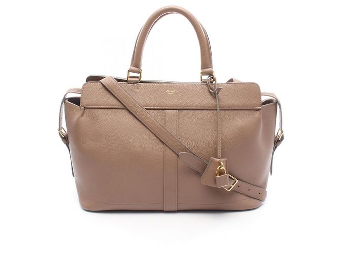 Céline Bolso Celine Cabas Medium Beige