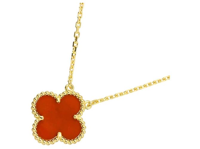 Collier Van Cleef & Arpels VCA Alhambra Cornaline