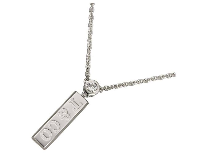 Autre Marque Collar Tiffany & Co. Bar Drop Diamond