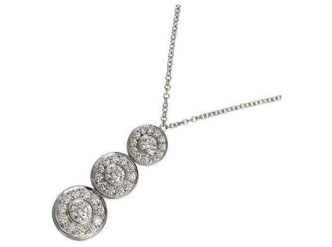 Autre Marque Tiffany & Co. Circlet Triple Drop Diamantenhalskette