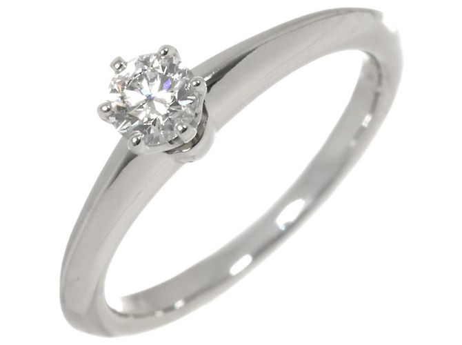 Autre Marque Tiffany & Co. Platin-Solitärring mit Diamant