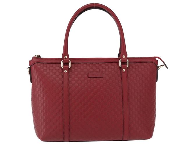 Gucci Margaux Microguccissima Leather Medium Rot