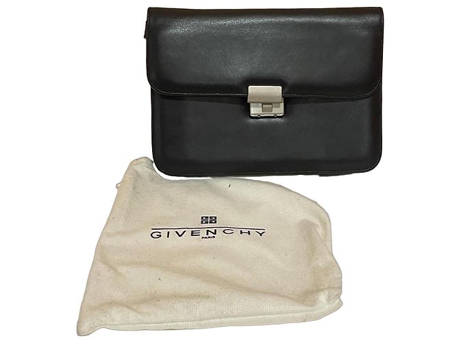 Borsa a mano Givenchy Gentleman in pelle nera Nero