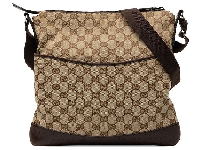 Borsa a tracolla Gucci GG Canvas Beige