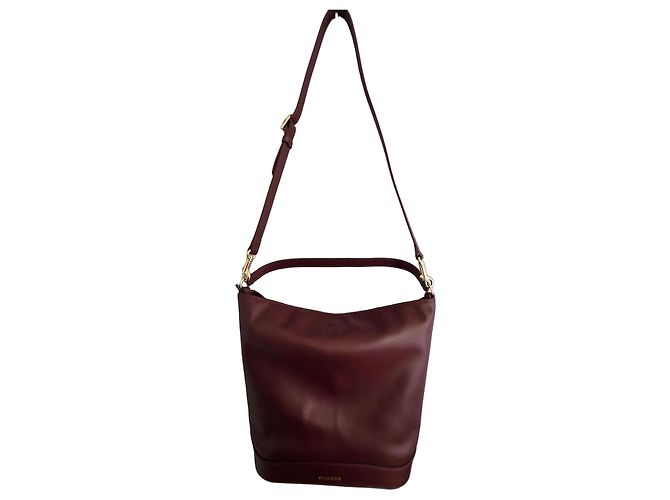 Sandro Borsa a Secchiello Tangoso in Pelle Bordeaux Bordò