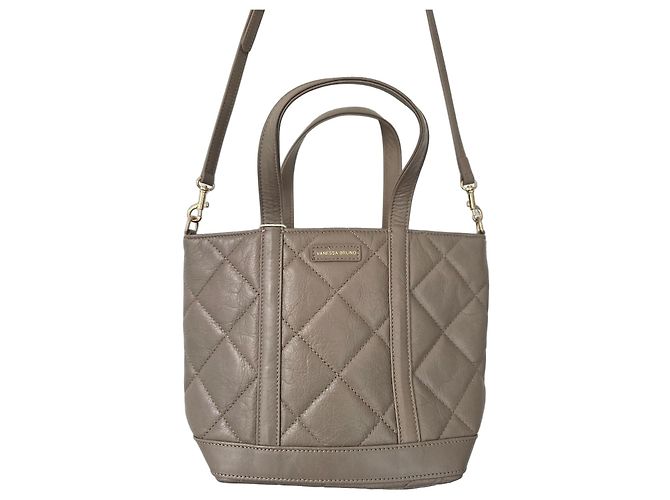 Vanessa Bruno Bolsa Tote S Couro Acolchoado Taupe
