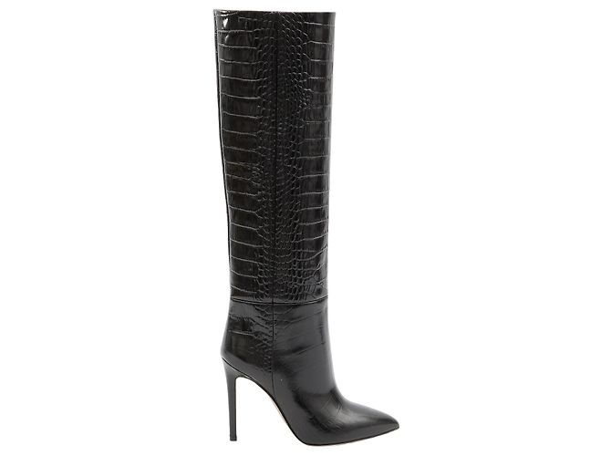 Paris Texas Charcoal Stiletto-Stiefel 105 Schwarz