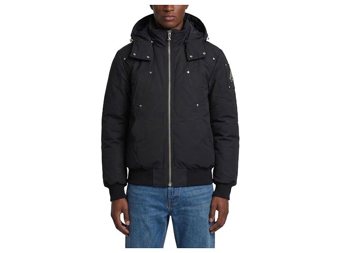 Moose Knuckles Padded Ballistic bomber jacket Black