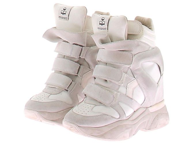 Baskets Balskee Isabel Marant en cuir blanc