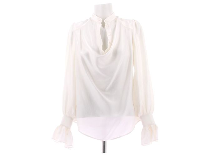 Camicia di seta Barbara Bui bianca Taglia 38 Bianco