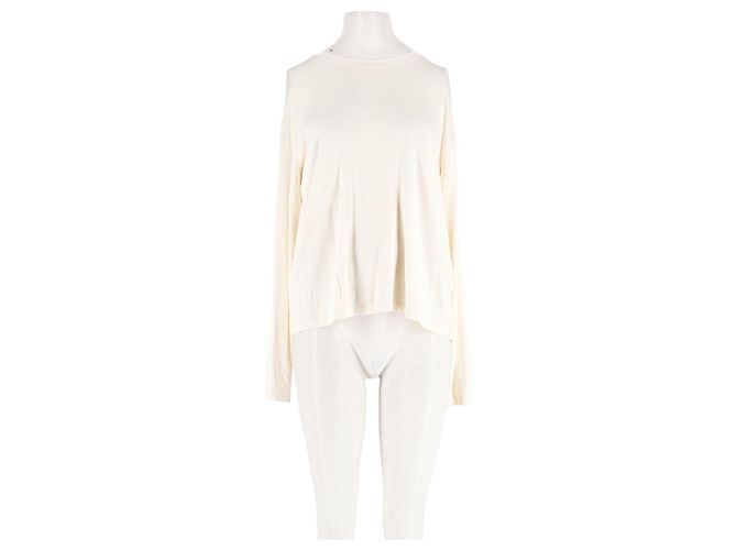 Autre Marque Top folgado branco de viscose LILYSILK XS