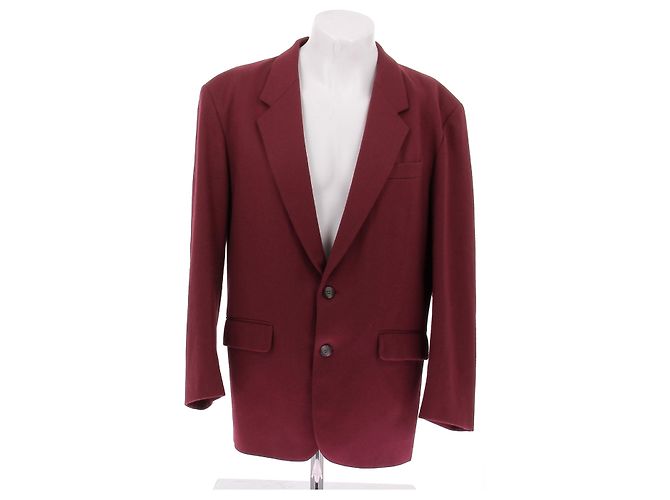 Yves Saint Laurent Roter Wollblazer Größe 52